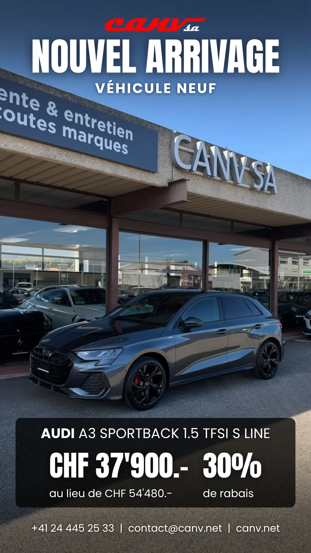 “New arrival” story for the Audi A3 Sportback