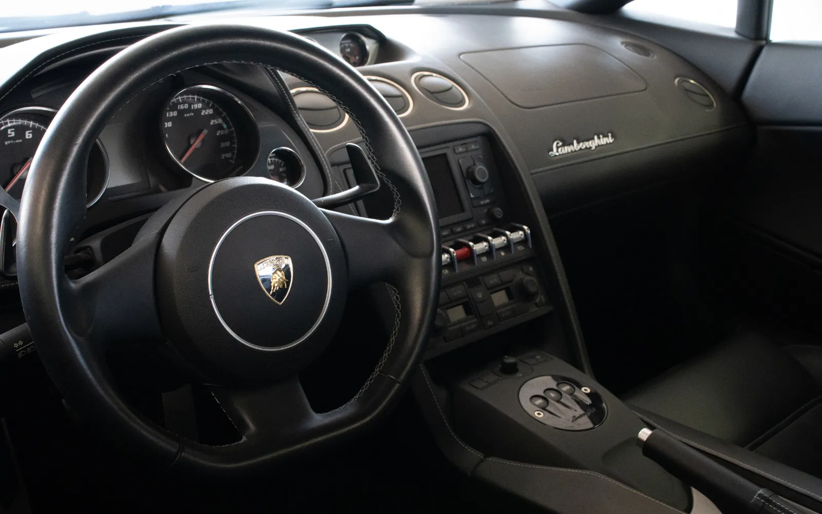 Interior of a Lamborghini
