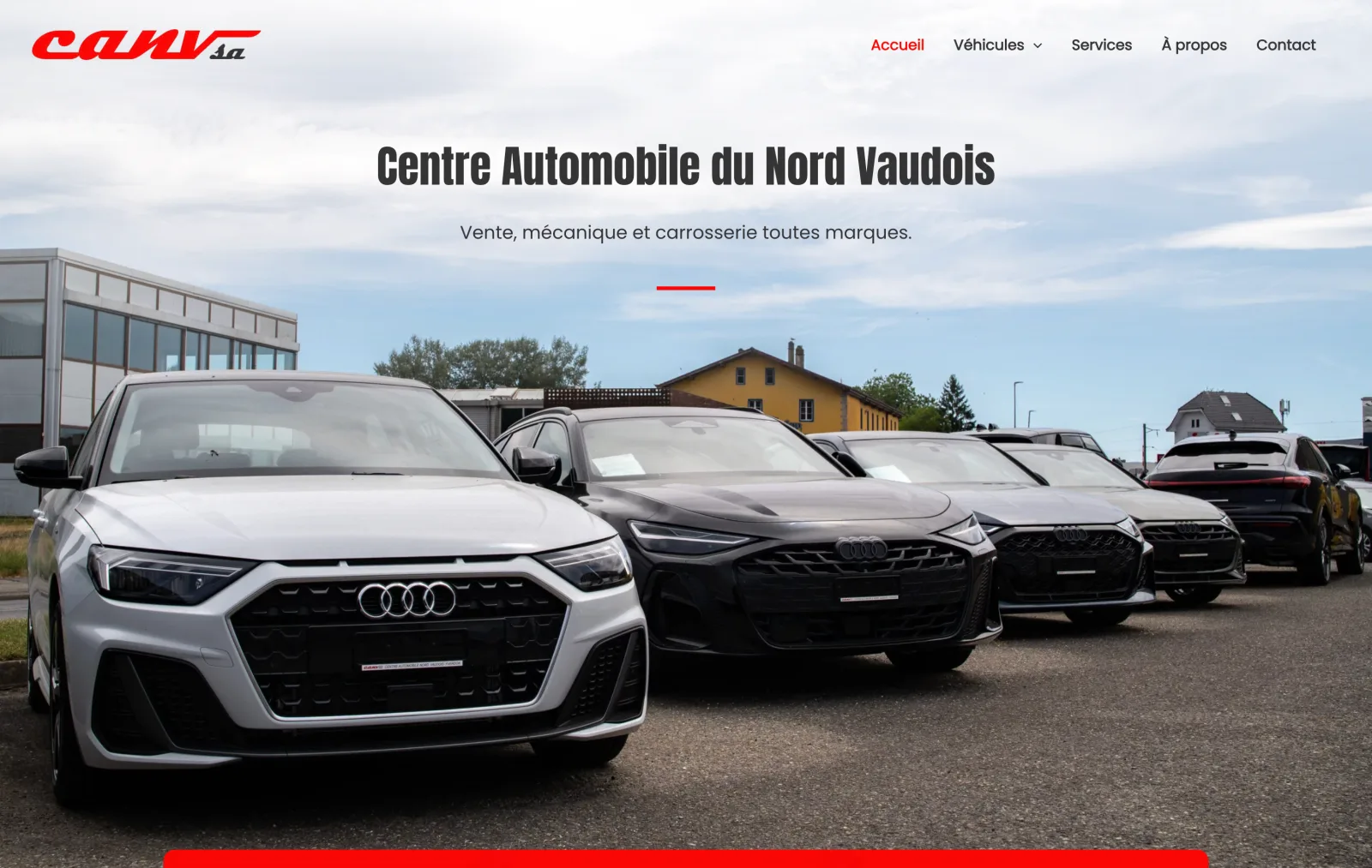 The top of the canv.net home page