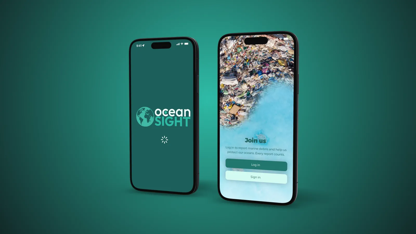The OceanSight “Join us” welcome screen, open to everyone