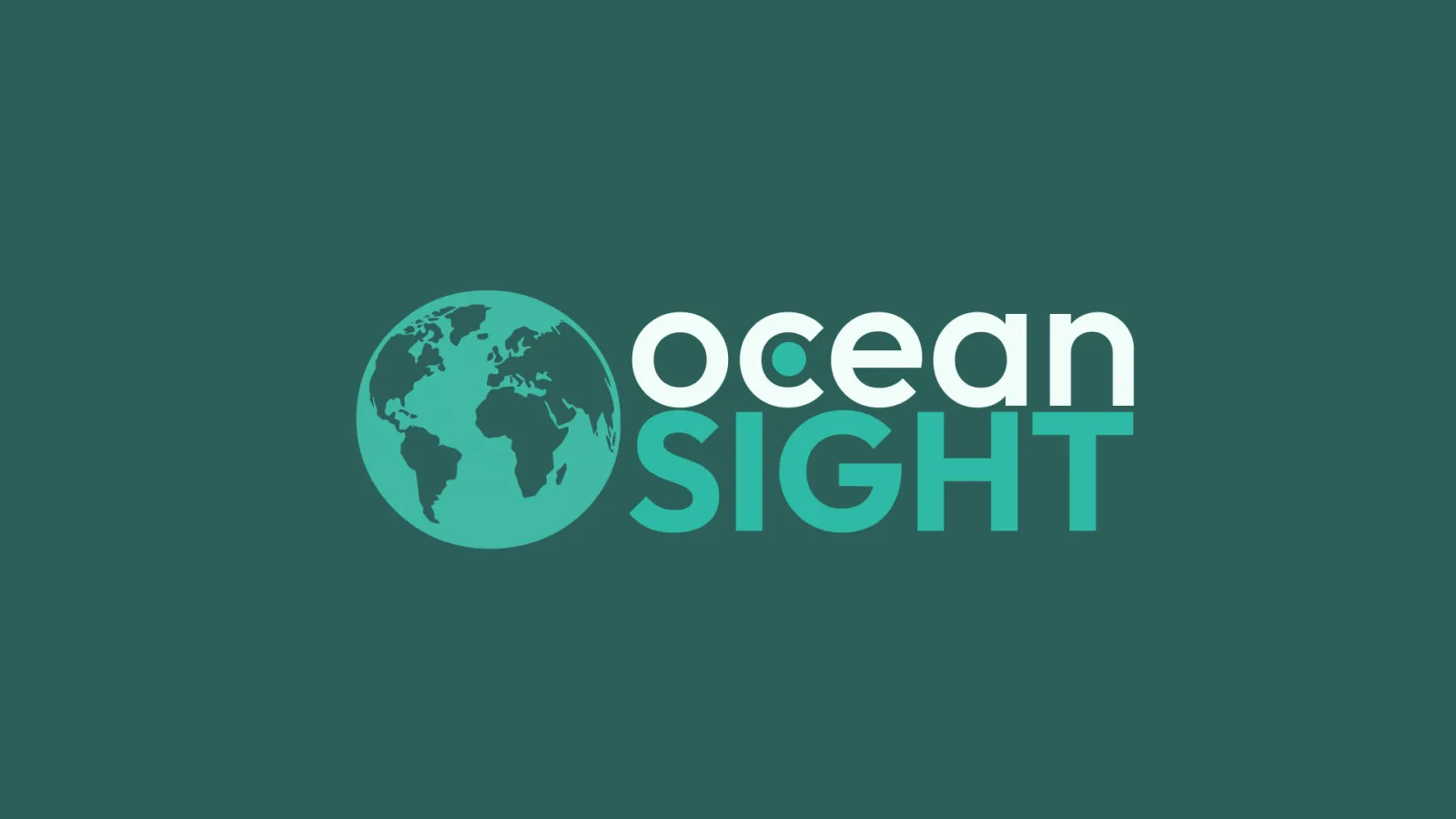 The OceanSight logo on a dark green background