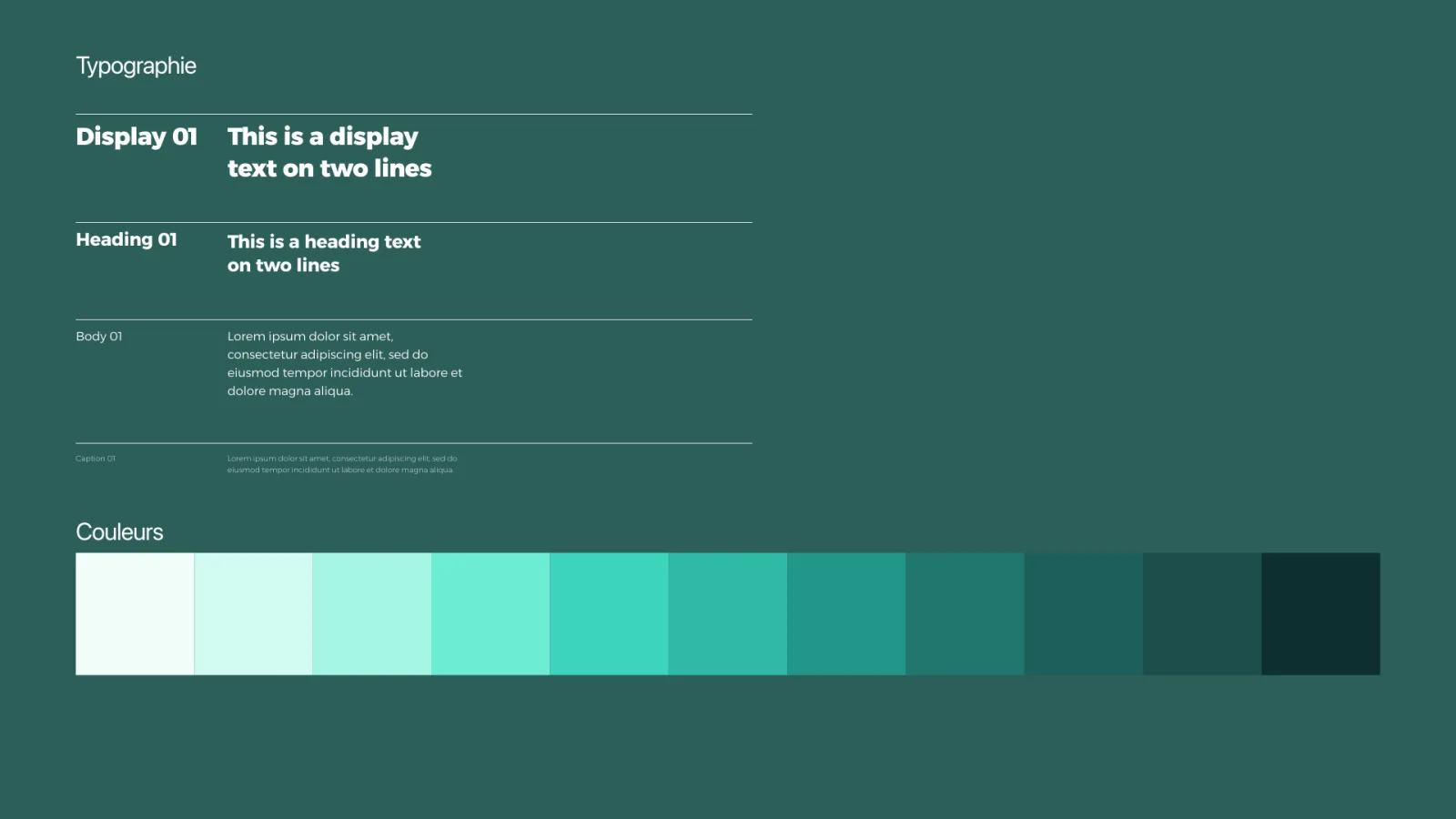 OceanSight’s typography and green palette