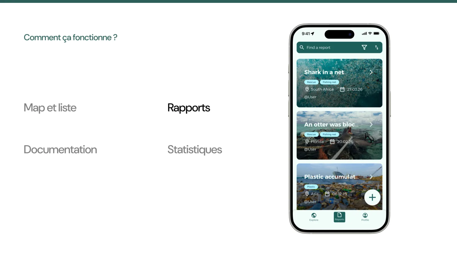 “How it works” slide: reports