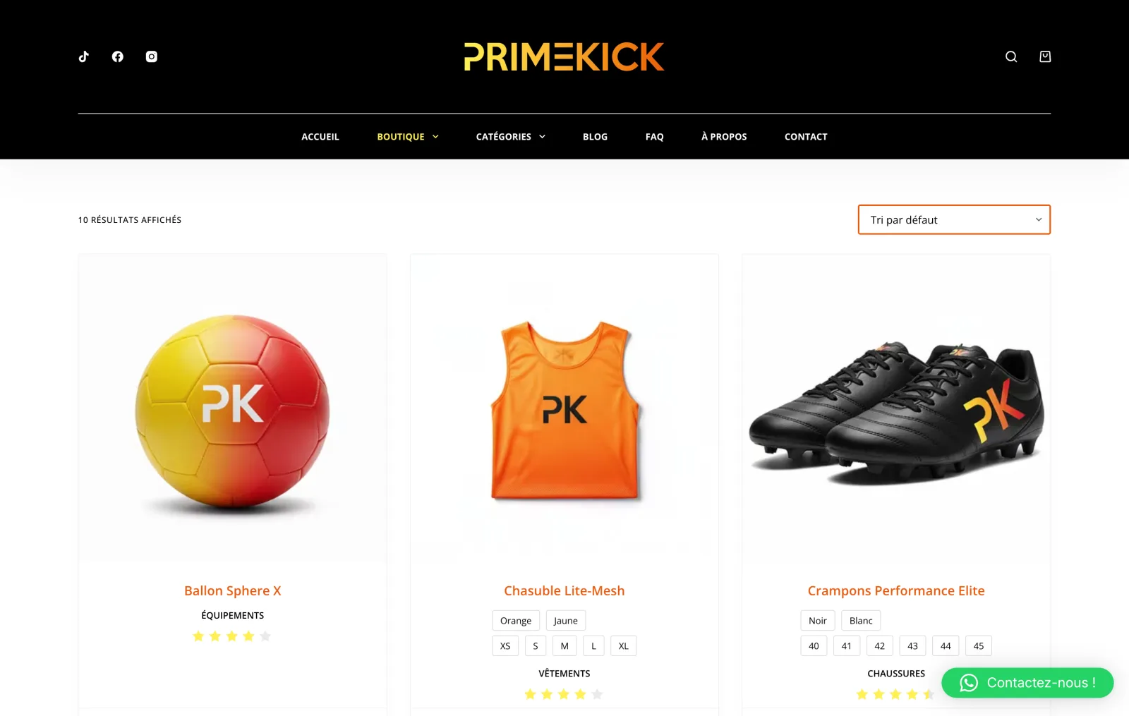 The shop: PrimeKick ball, bib and boots